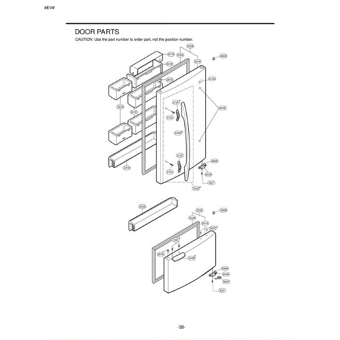 Section 4 Diagram and Parts List for LRBN20512SW ASWCLGA LG Refrigerator