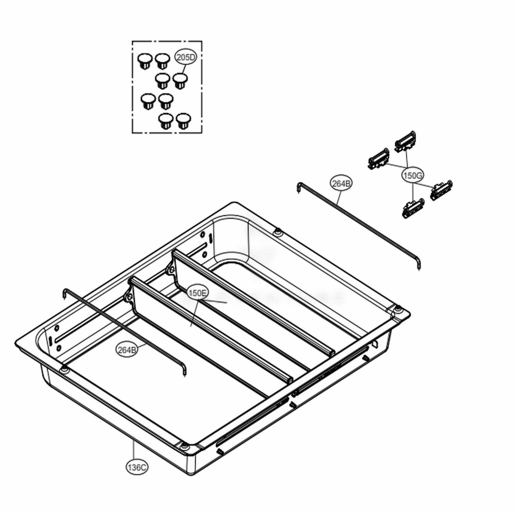 Customchill Parts Diagram and Parts List for LMXS30776S ASTCNA5 LG Refrigerator