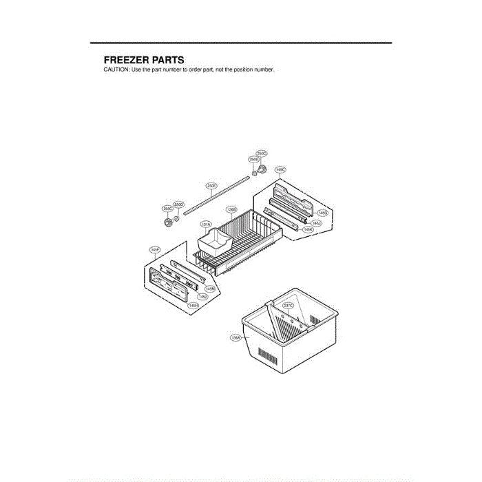 Section 7 Diagram and Parts List for LFX25961ST ASTCLGA LG Refrigerator