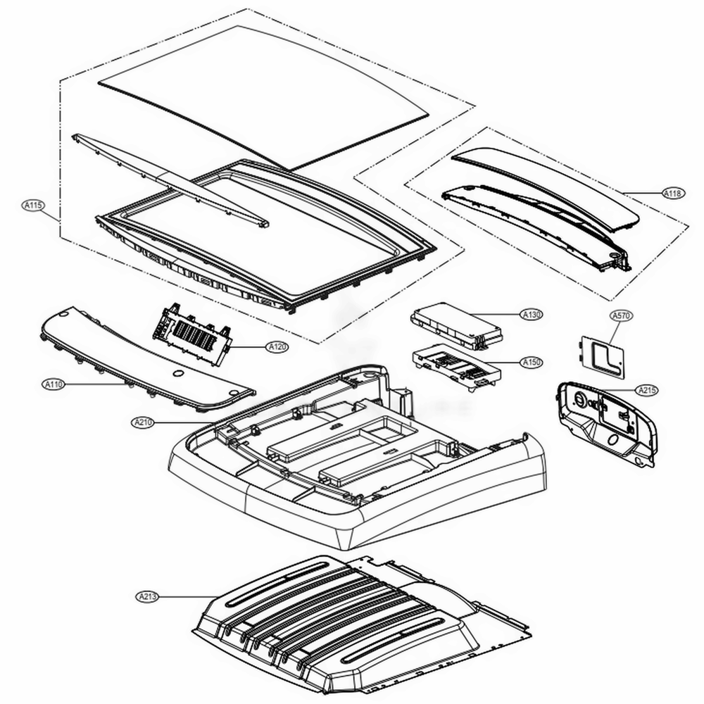 Control Panel And Plate Assembly: Electric Type Diagram and Parts List for DLEY1901KE ABSEEUS LG Dryer