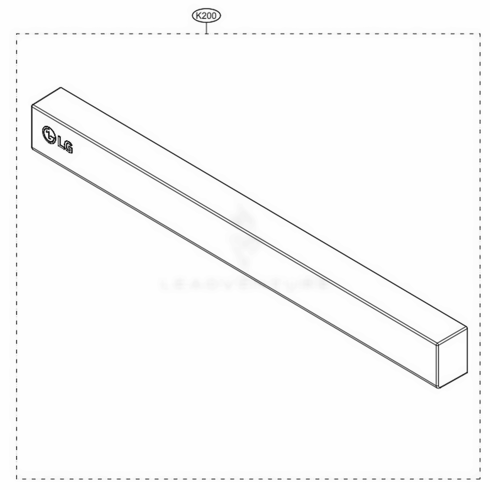 Panel Assembly Diagram and Parts List for LDP6797BM ABMEEUS LG Dishwasher