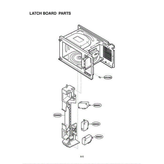 Section 6 Diagram and Parts List for LRM1230B CBKELGA LG Microwave Oven Combo