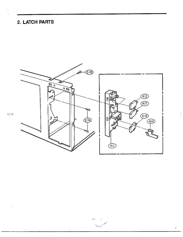Complete Microwave Assembly Page 3 Diagram and Parts List for MA-860M  LG Microwave