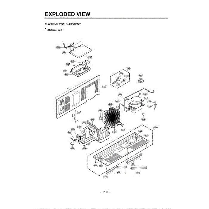 Section 5 Diagram and Parts List for LRSPC2031T ATICLGA LG Refrigerator