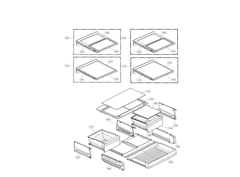 Refrigerator Parts Diagram and Parts List for 79572053117  Kenmore Refrigerator