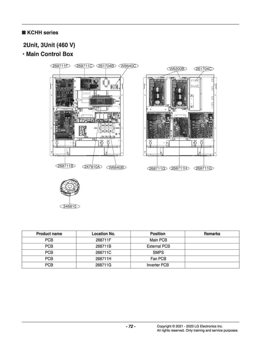 Diagram 7 Diagram and Parts List for ZCHH050HDGC ABEAAAU LG Air Conditioner