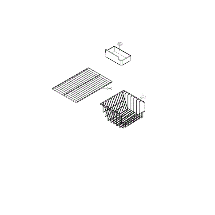 Freezer Diagram and Parts List for LBC22520ST 00 LG Refrigerator