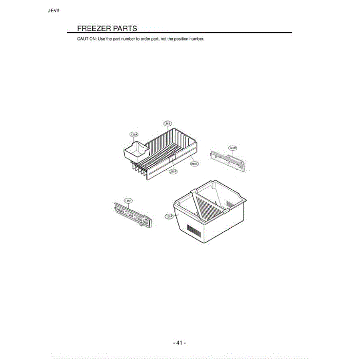 Section 1 Diagram and Parts List for LFC23760SW ASWCLGA LG Refrigerator