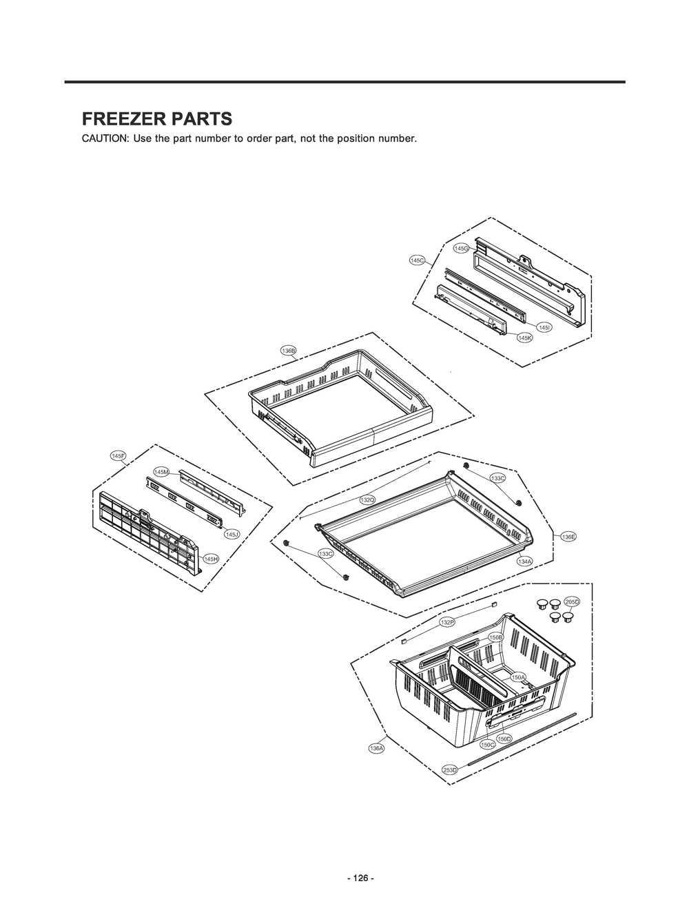 Freezer Parts Diagram and Parts List for GR-J31GHSJM ASBCNA1 LG Refrigerator