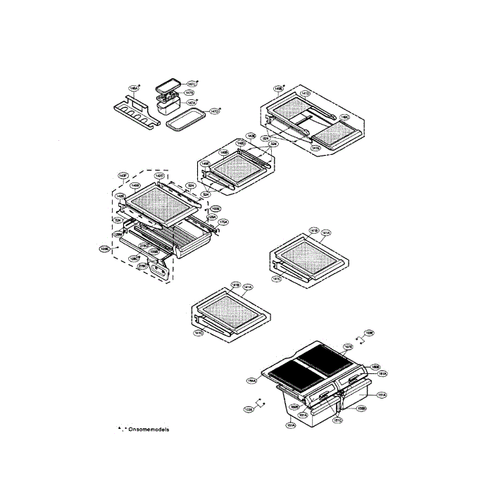 Refrigerator Diagram and Parts List for LRTN22320WW  LG Refrigerator