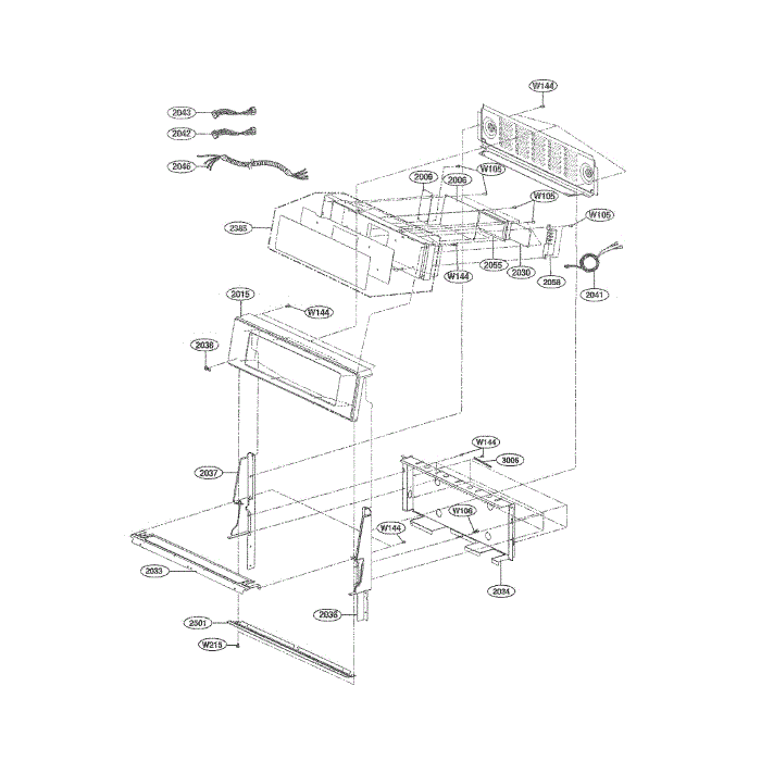 Controller Diagram and Parts List for LDG3017ST 00 LG Range