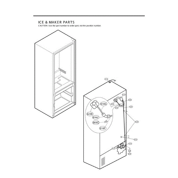 Section 3 Diagram and Parts List for LFX25961ST ASTCLGA LG Refrigerator
