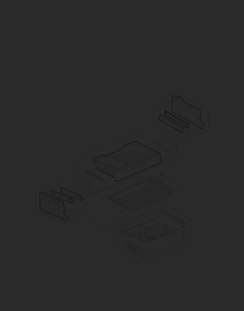 Freezer Parts Diagram and Parts List for GR-L318LQUM ASWCSE0 LG Refrigerator