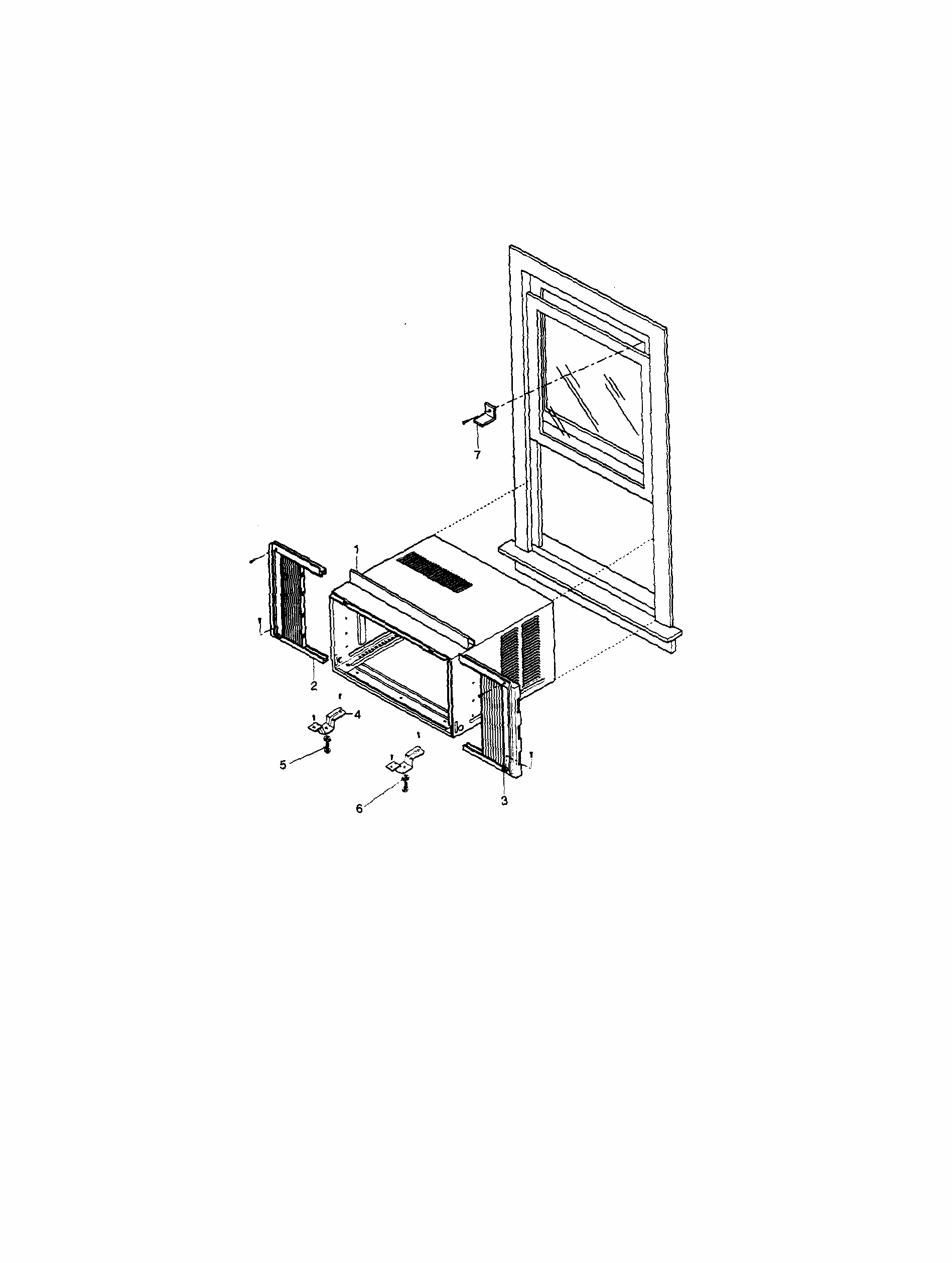 Installation Kit Diagram and Parts List for 58079122890  Kenmore Air Conditioner