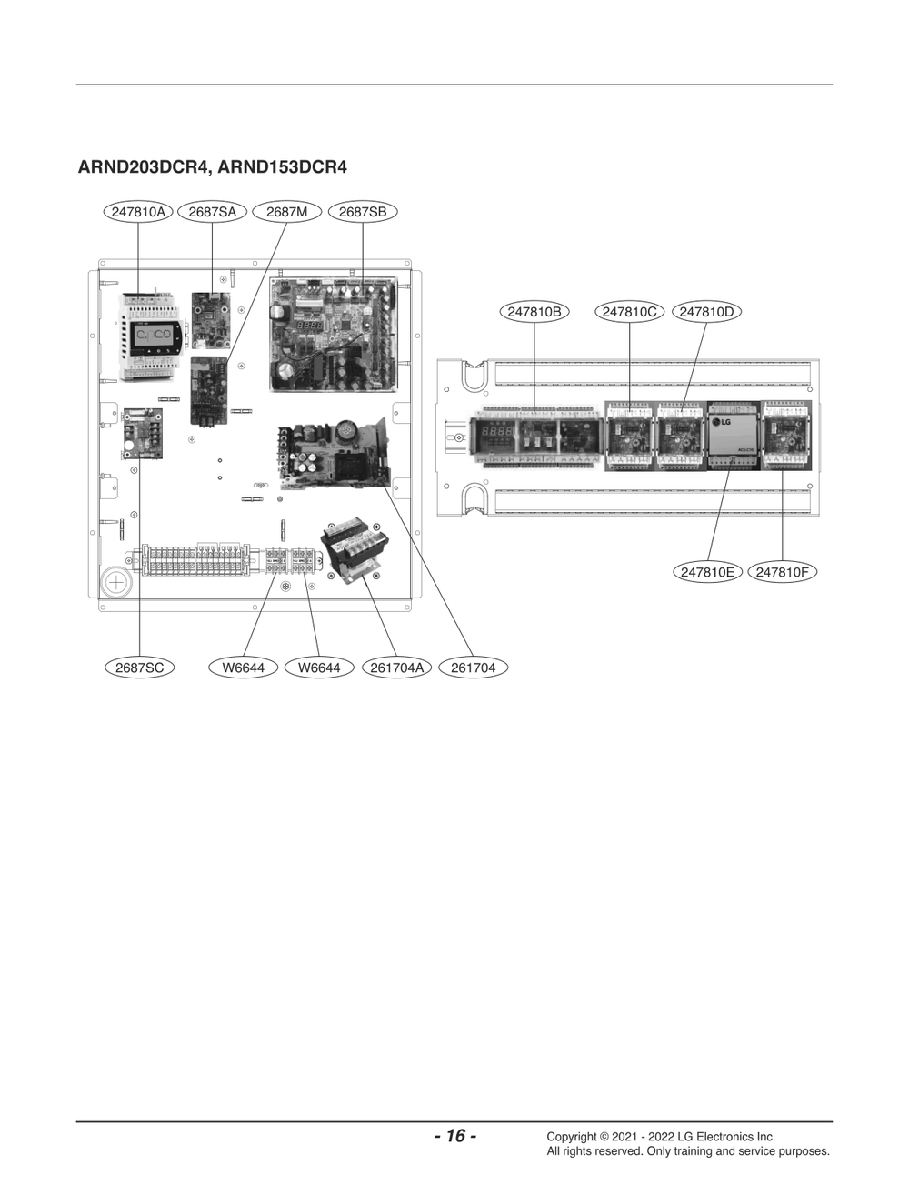 Diagram 2 Diagram and Parts List for ARND203DCR4 ENCULUS LG Air Conditioner