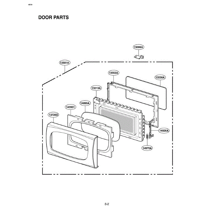 Section 3 Diagram and Parts List for LMA1560SB CBKELGA LG Microwave Oven Combo