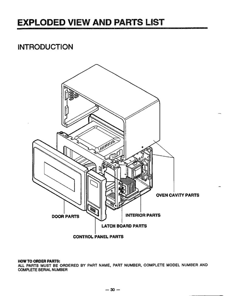 Microwave Complete Diagram and Parts List for MA-880MW  LG Microwave