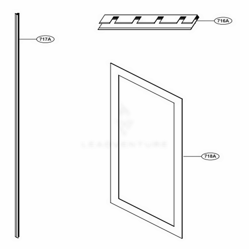 Installation Part 2 Diagram and Parts List for SKSCF3001P ASWCNA0 LG Range
