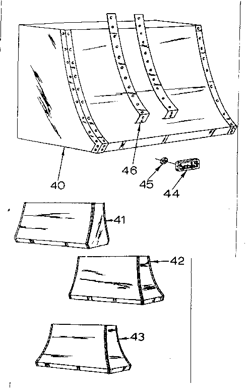 Canopy And Wall Mounting Straps Diagram and Parts List for 2335607510  Kenmore Range Hood