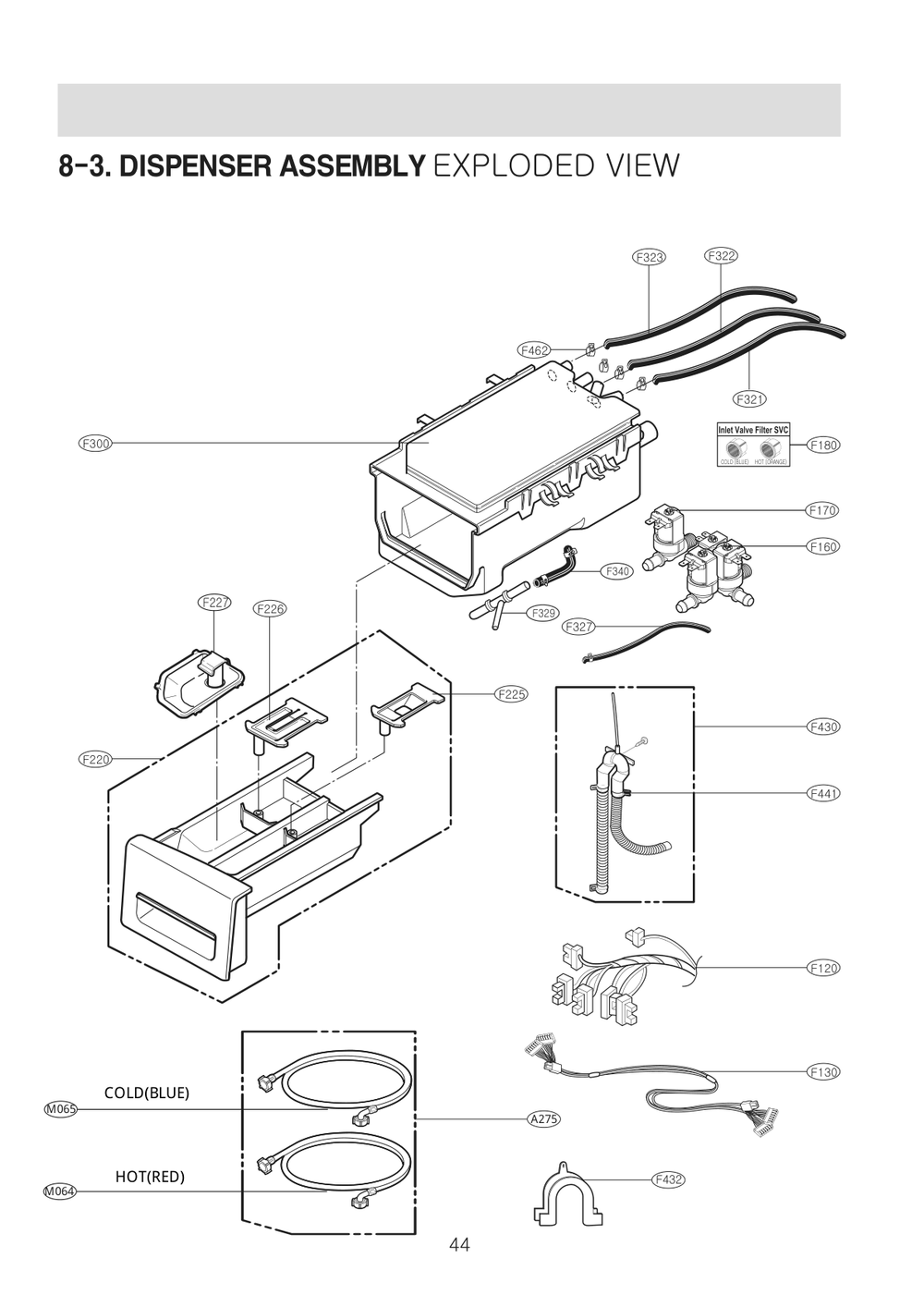 Diagram 3 Diagram and Parts List for F1399RYN ABWEEUS LG Washer