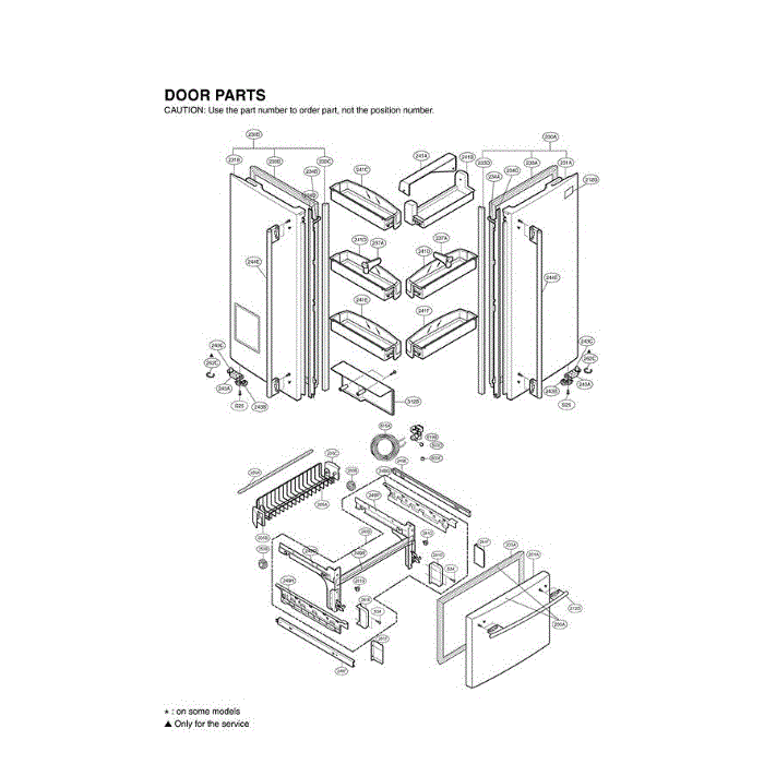 Section 2 Diagram and Parts List for LFD25860SW ASWCLGA LG Refrigerator