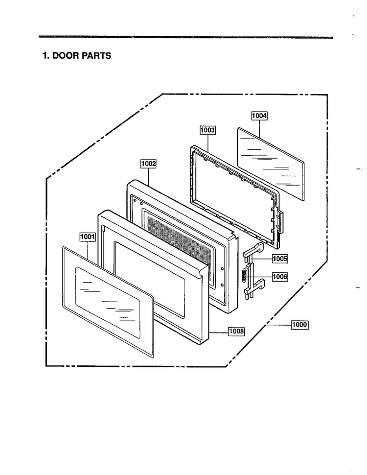 Complete Microwave Assembly Page 2 Diagram and Parts List for MA-1164M  LG Microwave