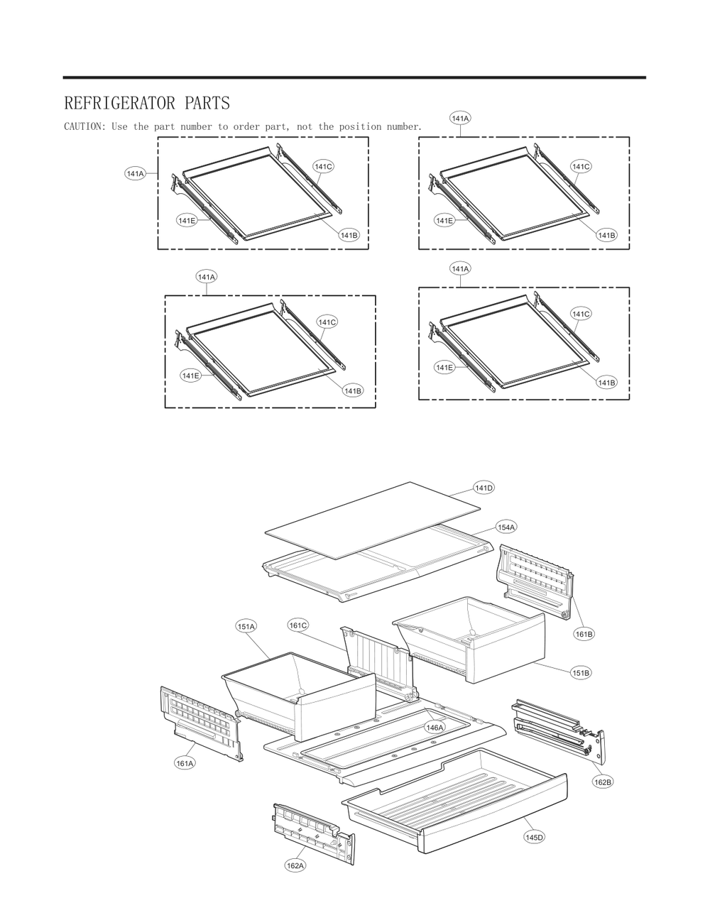Refrigerator Parts Diagram and Parts List for GC-B288GSNP ASTCNA3 LG Refrigerator