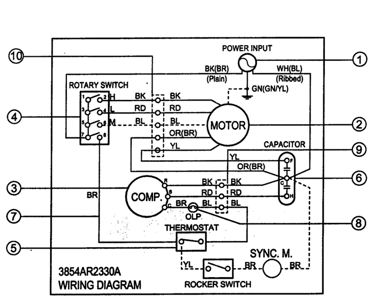 Wiring Diagram Diagram and Parts List for R5400  LG Air Conditioner