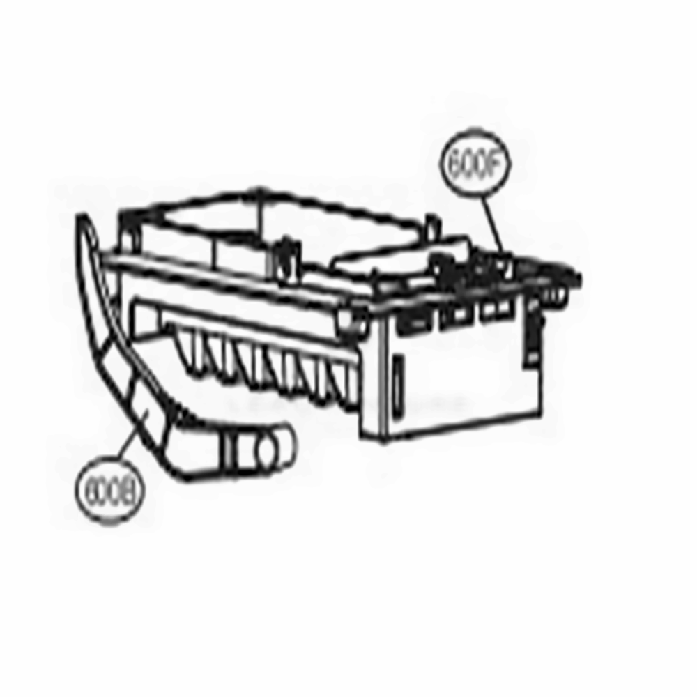 Ice Maker And Ice Bin Parts Diagram and Parts List for LMWC23626S ASTCNA0 LG Refrigerator
