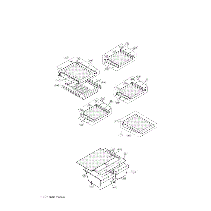 Refrigerator Diagram and Parts List for LRTN22312TT  LG Refrigerator