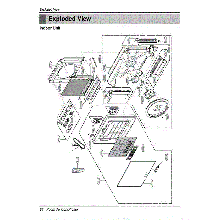 Section 1 Diagram and Parts List for LA120CP AMTAEUS LG Air Conditioner