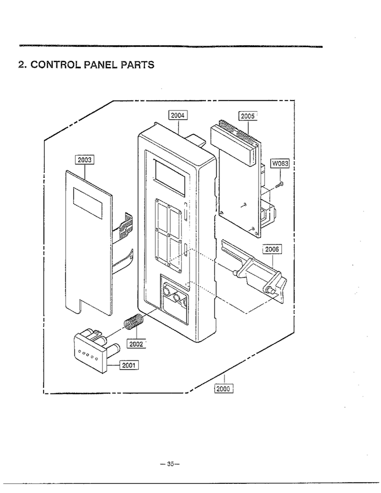 Complete Microwave Oven Page 3 Diagram and Parts List for MA-1171S  LG Microwave