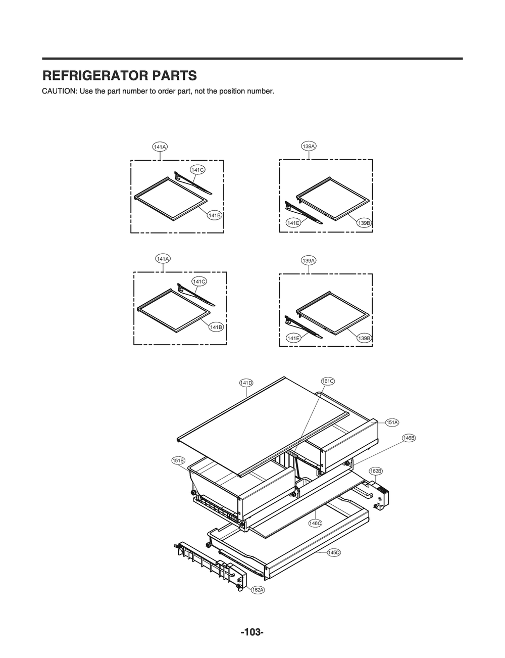 Refrigerator Parts Diagram and Parts List for LFXC22525D ASBCNA0 LG Refrigerator