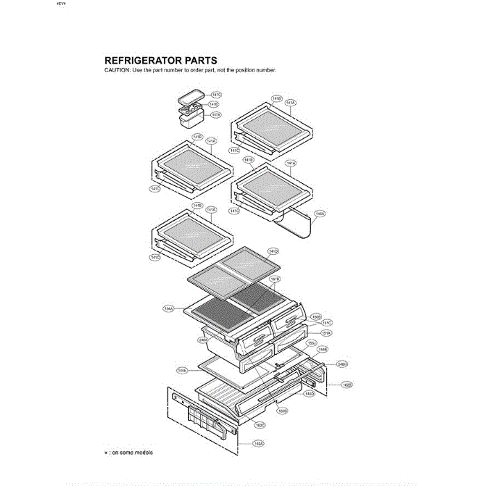 Section 3 Diagram and Parts List for LRFD25850WW ASWCLGA LG Refrigerator