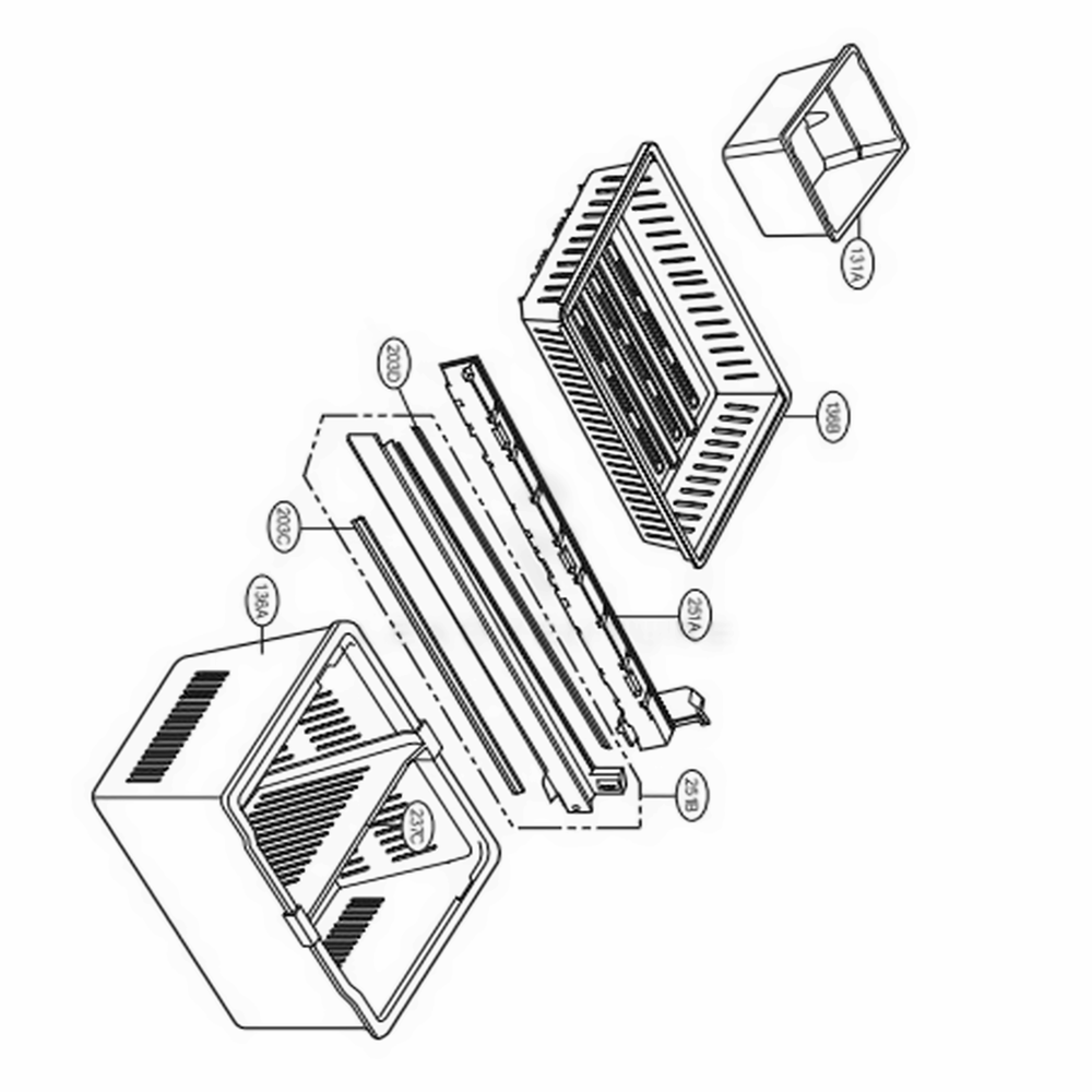 Freezer Parts Diagram and Parts List for LSMX211ST ASTCNA2 LG Refrigerator