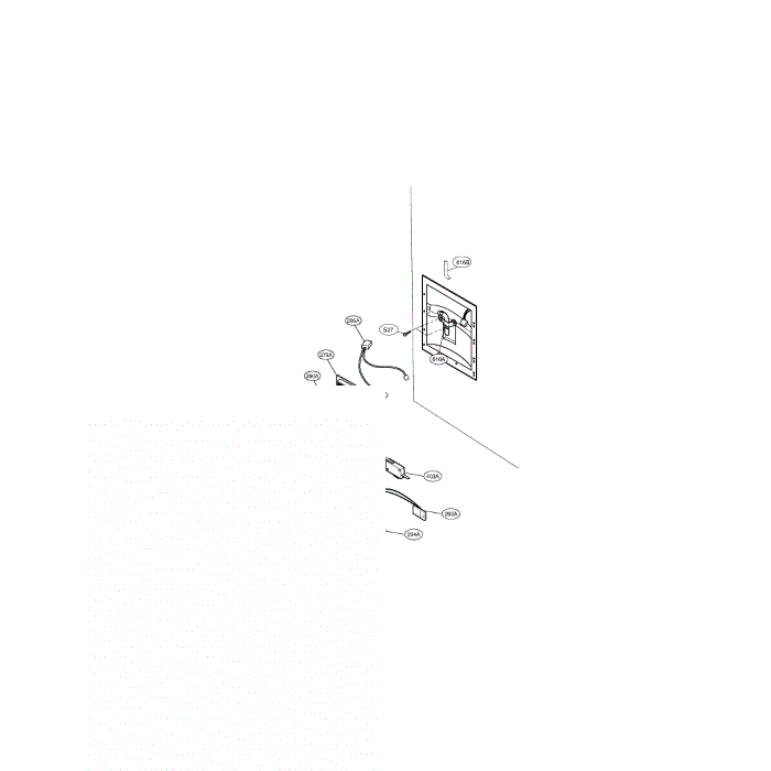 Dispenser Diagram and Parts List for LFD22860SB 00 LG Refrigerator