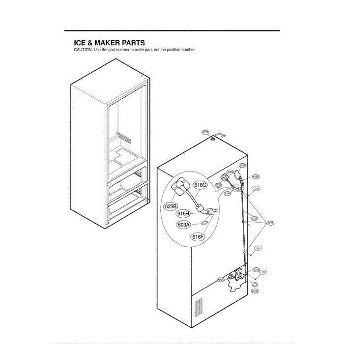 Section 4 Diagram and Parts List for LMX25981SW ASW3LGA LG Refrigerator