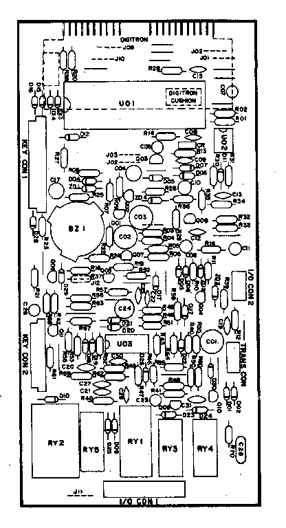 Power And Control Circuit Board Part No. 500886 Diagram and Parts List for 7218815180  Kenmore Microwave