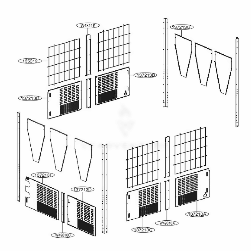 Main 4 Diagram and Parts List for ACAH050VDTB AAAAAAU LG Air Conditioner