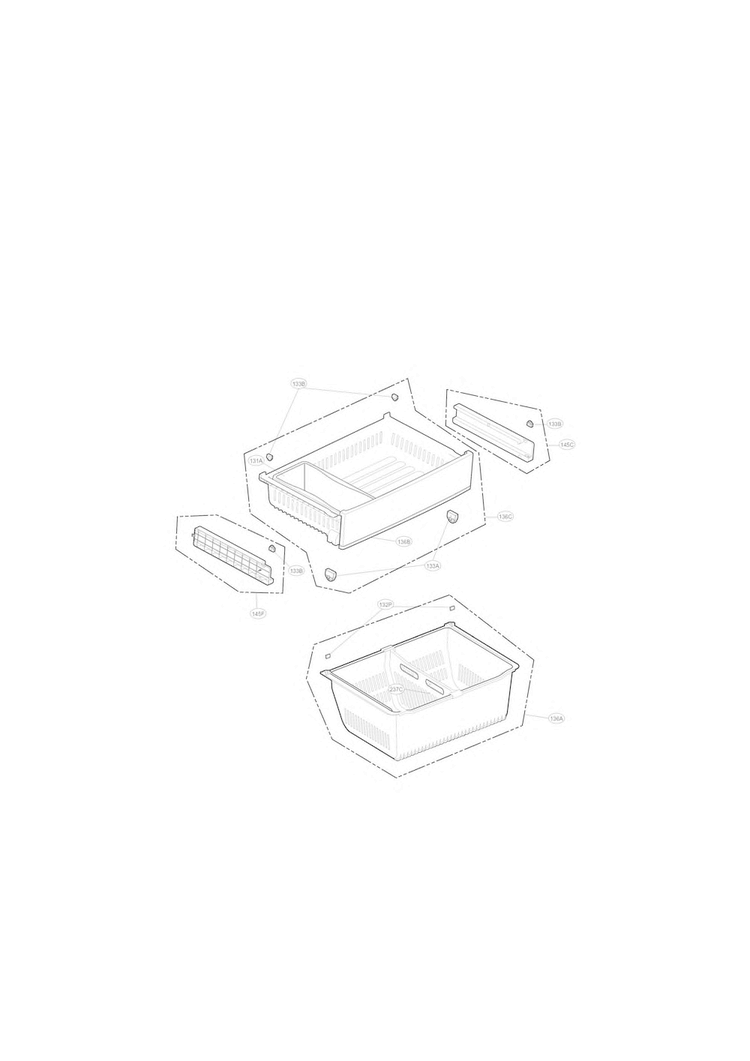 Freezer Parts Diagram and Parts List for LFC28768ST  LG Refrigerator