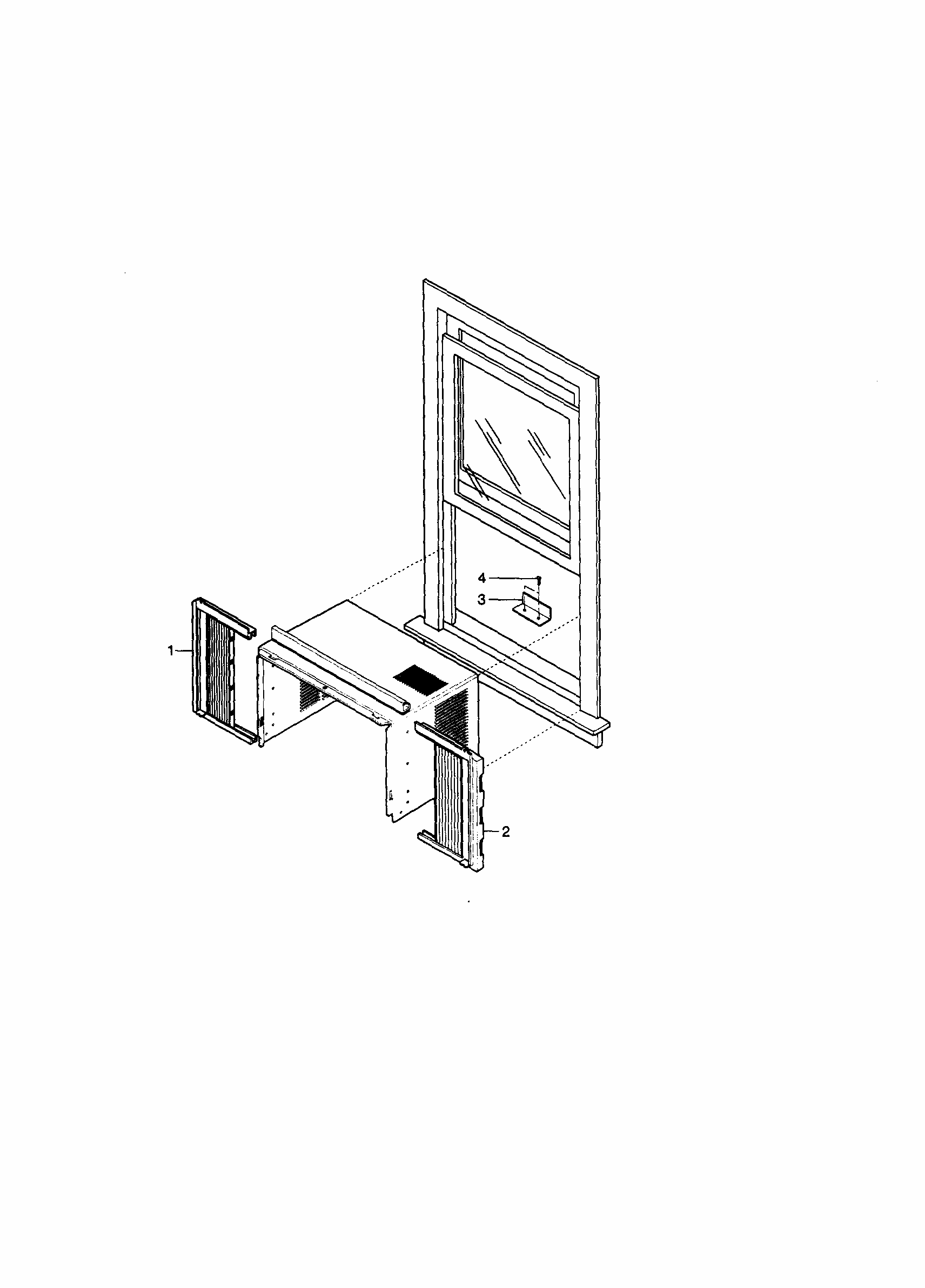 Installation Kit Diagram and Parts List for 58079056890  Kenmore Air Conditioner