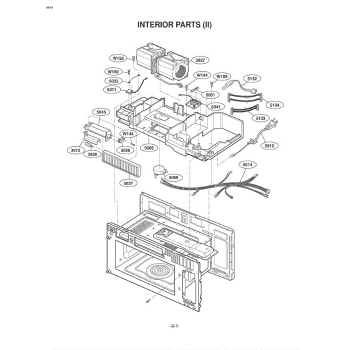 Section 4 Diagram and Parts List for LMVM1945T ATGELGA LG Microwave Oven Combo