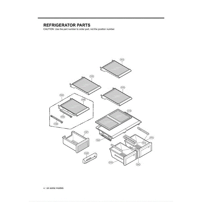 Section 7 Diagram and Parts List for LFX25980ST ASTCLGA LG Refrigerator