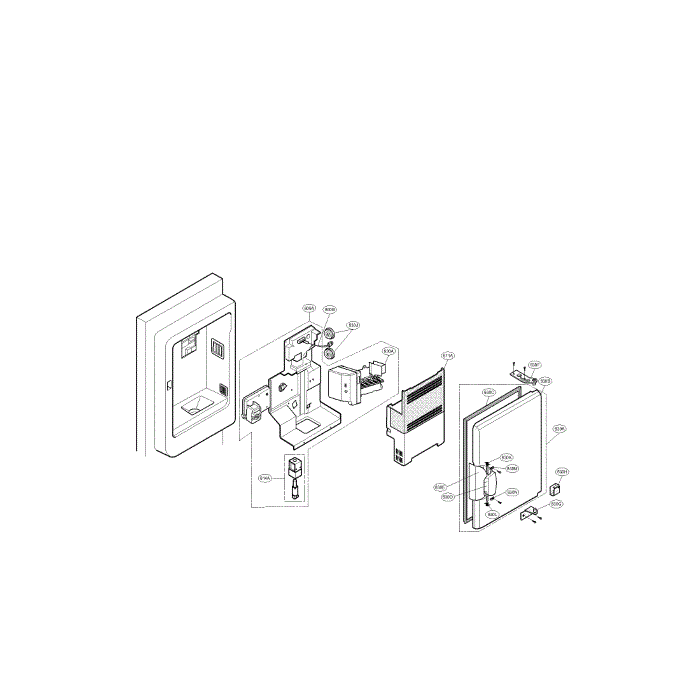 Ice Bank Part Diagram and Parts List for LFX25950TT 00 LG Refrigerator