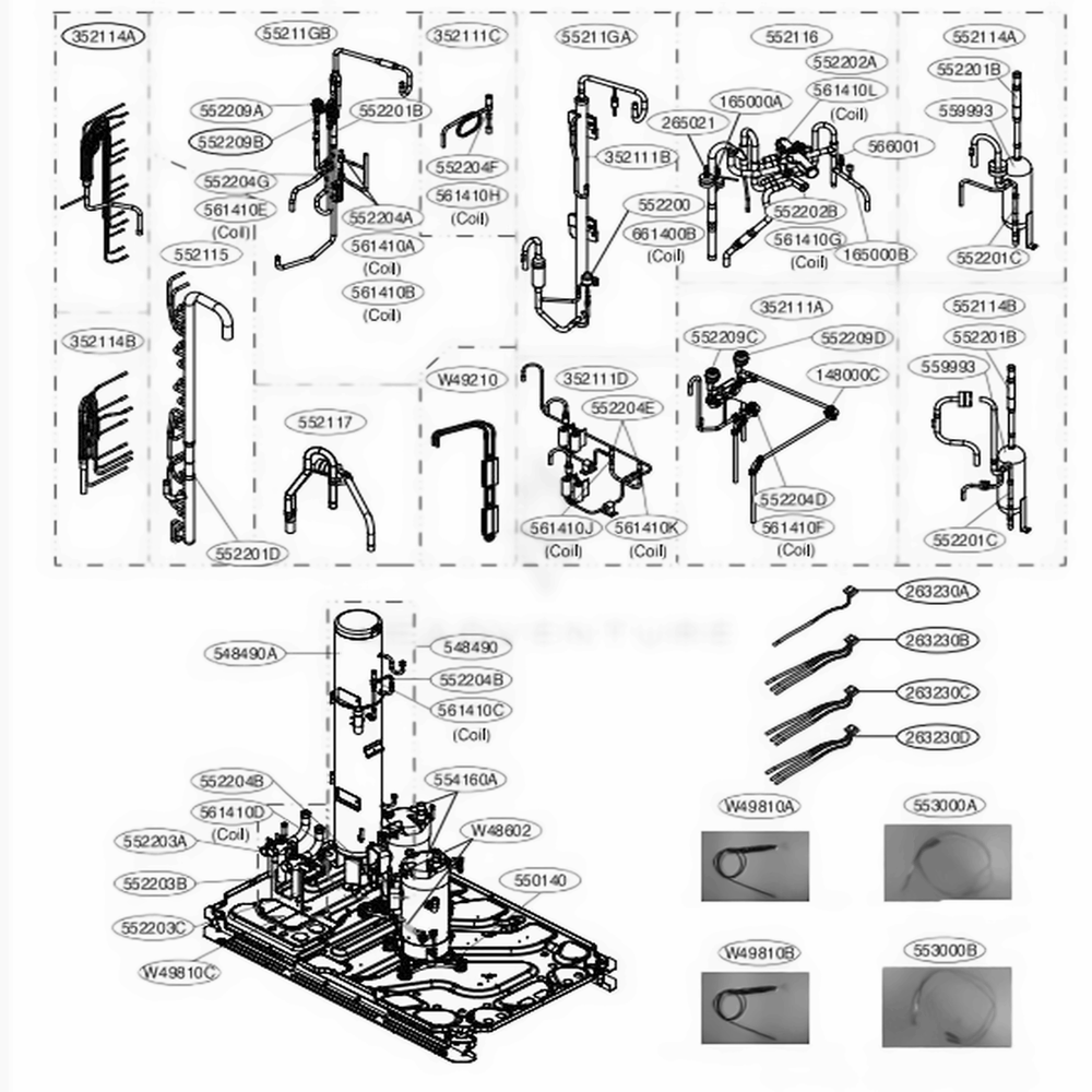 Main 3 Diagram and Parts List for ARUM241BTE5 AWGBLUS LG Air Conditioner
