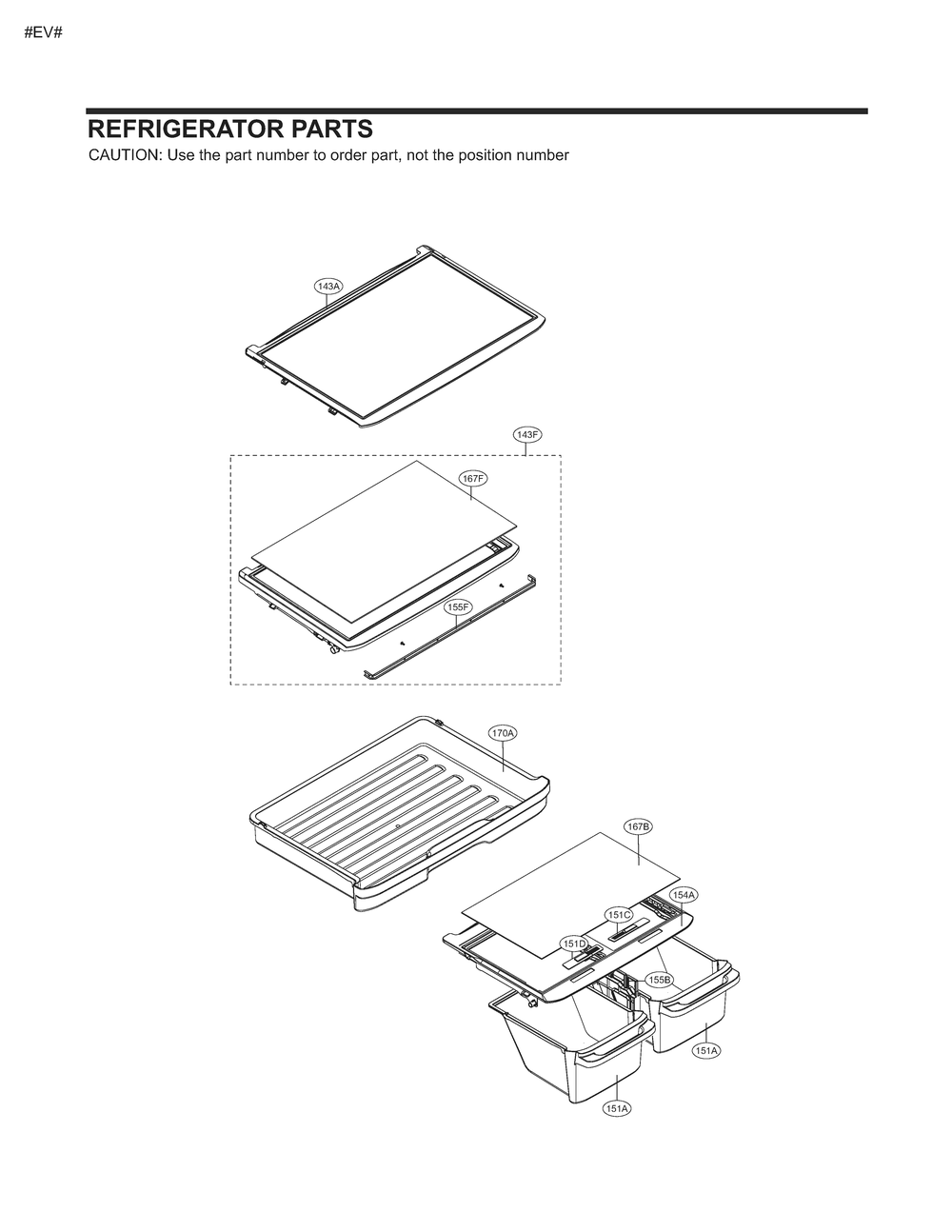 Refrigerator Parts Diagram and Parts List for GM-U652GQDP ASWCSE4 LG Refrigerator