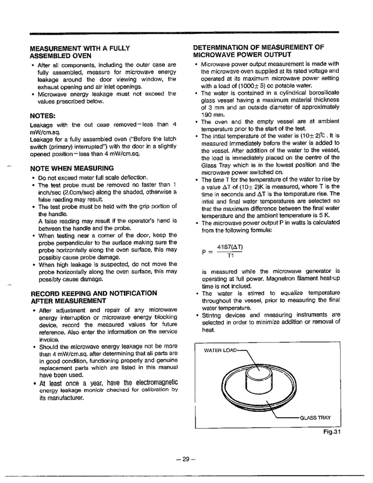 Information Page 19 Diagram and Parts List for 9247  LG Microwave