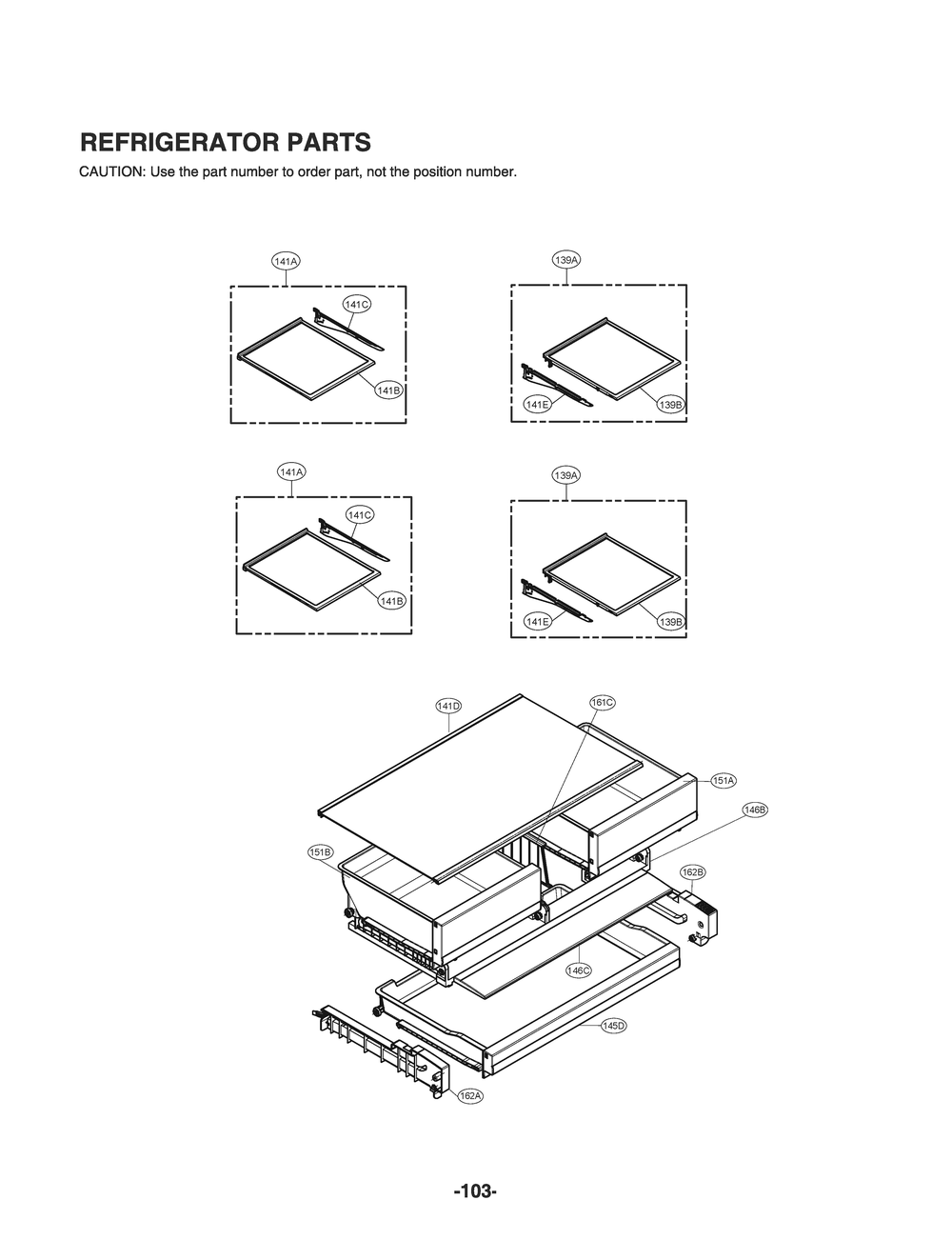 Refrigerator Parts Diagram and Parts List for GR-L228NSSM ASTCNA4 LG Refrigerator