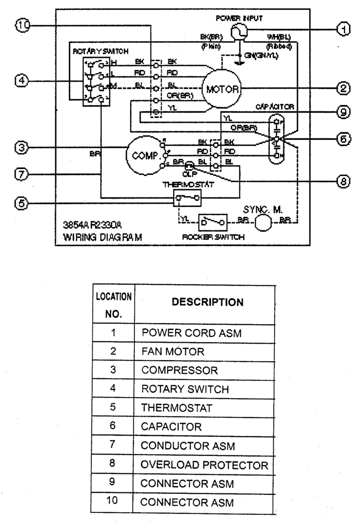 Wiring Diagram Diagram and Parts List for R5000  LG Air Conditioner