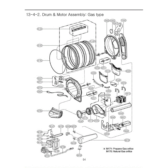 Section 2 Diagram and Parts List for DLGX3002P APTEEUS LG Dryer